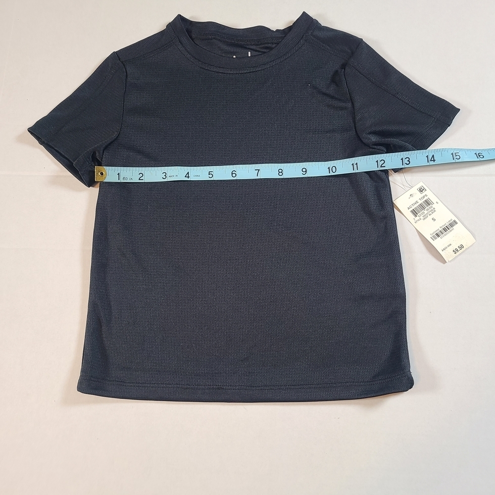 Ideology Kids Black Athletic T-Shirt NWT Size 5 - Picture 7 of 9